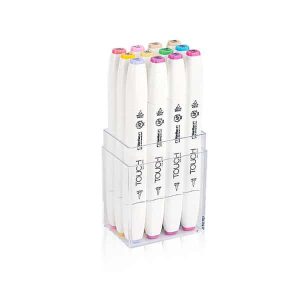 ShinHan Touch Twin Brush Marker Set of 12 Skin Tones