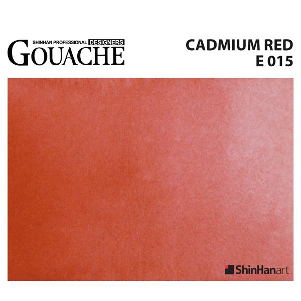 Cadmium Red 015 E (15ml tube) ShinHan Professional Designers Gouache -  Lamune Shop