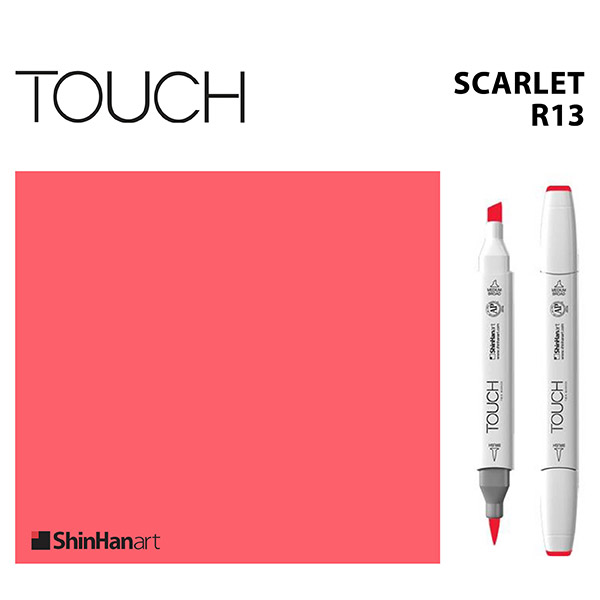 TOUCH Twin Brush Marker Scarlet R13 Lamune Shop