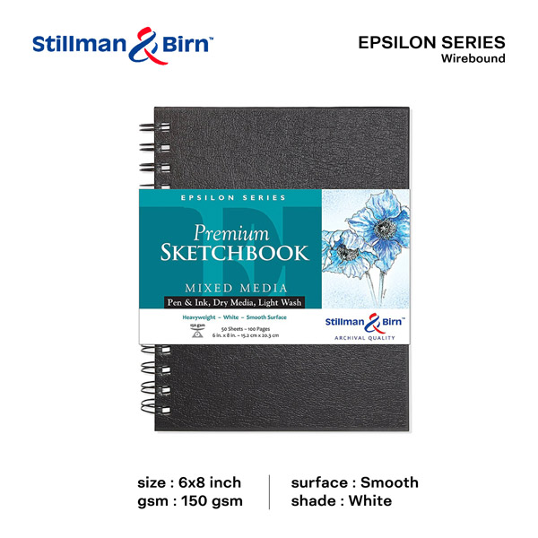 Stillman & Birn Epsilon Series 6 x 8 Wirebound Sketchbook