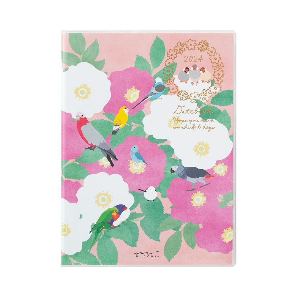 [PreOrder] MIDORI Pocket Diary A6 Bird 2024 Lamune Shop